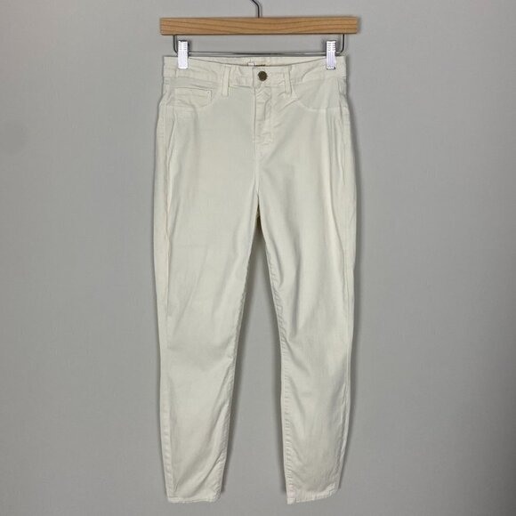 L'Agence Skinny Ivory Jeans Womens 27 - Picture 1 of 7